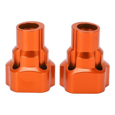RC Rear Axle Cover Bushing Aluminum Alloy High Strength Wear Resistant Lightweight Durable Replacement Part for Losi LMT 1/8 RC Truck 2Pcs 37x30mm (Orange)