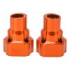 RC Rear Axle Cover Bushing Aluminum Alloy High Strength Wear Resistant Lightweight Durable Replacement Part for Losi LMT 1/8 RC Truck 2Pcs 37x30mm (Orange) view 1