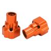 RC Rear Axle Cover Bushing Aluminum Alloy High Strength Wear Resistant Lightweight Durable Replacement Part for Losi LMT 1/8 RC Truck 2Pcs 37x30mm (Orange) view 2