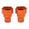 RC Rear Axle Cover Bushing Aluminum Alloy High Strength Wear Resistant Lightweight Durable Replacement Part for Losi LMT 1/8 RC Truck 2Pcs 37x30mm (Orange) view 3