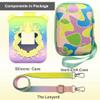 JCHPINE Silicone Cover and Hard Case for Bitzee Harry Potter Interactive Digital Pet, Accessories for Harry Potter Bitzee Pets Case and Lanyard (Rainbow) view 3