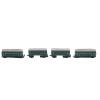 Alomejor Vintage Railway Model Set, 1:60 Scale 4-Piece Alloy Pull Back Railway Toy with Details Retro Railway Set for Kids Ages 3+ (Green) view 1