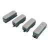 Alomejor Vintage Railway Model Set, 1:60 Scale 4-Piece Alloy Pull Back Railway Toy with Details Retro Railway Set for Kids Ages 3+ (Green) view 2