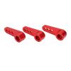 3pcs RC Aluminum 25T Servo Horns Metal Steering Arm Upgrade Parts for 1/8 1/10 RC Car Durable Lightweight Anodized CNC Machined Servo Accessories (Red) view 3
