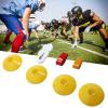 10 Player Flag Football Game Set, PVC and Ribbon Material, Includes 10 Belts, 30 Flags, 4 Marking Discs, Great for Kids Sports and Activities, Safe Non Collision Sport (Red and Yellow) view 2
