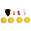 10 Player Flag Football Game Set, PVC and Ribbon Material, Includes 10 Belts, 30 Flags, 4 Marking Discs, Great for Kids Sports and Activities, Safe Non Collision Sport (Red and Yellow) view 3