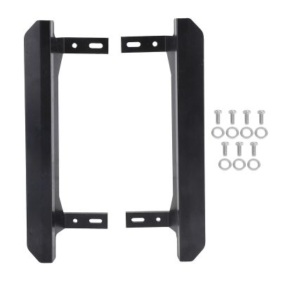 RC Car Foot Pedal Aluminum Alloy High Strength Side Foot Step for 1/10 RC Car Off Road Vehicle Enhanced Performance Weather Easy Installation (Black)