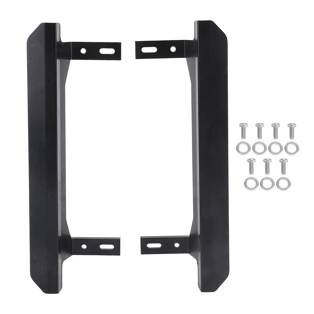RC Car Foot Pedal Aluminum Alloy High Strength Side Foot Step for 1/10 RC Car Off Road Vehicle Enhanced Performance Weather Easy Installation (Black)