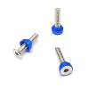 8PCS M3 Servo Washer Spacer Gasket Set Aluminum Alloy M3 Counterbore Washers for Remote Control Car Boat Steering Gear Outside Diameter 6.4mm 0.25inch Blue (Blue) view 3