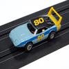 Auto World SC412-4BLU Xtraction 1969 Dodge Daytona Blue/Yellow HO Scale Slot Car view 2