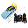 Auto World SC412-4BLU Xtraction 1969 Dodge Daytona Blue/Yellow HO Scale Slot Car view 3