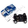 Auto World SC413-1BLU Super III 1970 Ford Mustang (Blue Gulf) HO Scale Slot Car view 3