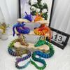 BIRAE 4Pcs 24inch 3D Printed Dragon, Articulated Crystal Dragon, 3D Printed Fidget Toys, Adults Fidget Toys, Home Office Decor Executive Desk Toy view 4