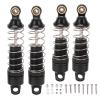 4PCS Aluminum Alloy RC Shock Absorber Spring Damper Set High Performance Shock Absorption Lightweight Durable Upgrade for Losi Mini T 2.0 2WD 1/18 RC Truck (Black) view 1