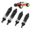 4PCS Aluminum Alloy RC Shock Absorber Spring Damper Set High Performance Shock Absorption Lightweight Durable Upgrade for Losi Mini T 2.0 2WD 1/18 RC Truck (Black) view 4
