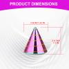 Desk Toys Spinning Top, Conicalness Detail Kinetic Desk Toys, Spinning Tops for Kids, Fidget Toys Adults, Physics Toys Novelty Amusements (Rainbow-A) view 3
