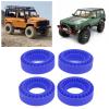 RC Tire Inserts Premium Silicone Wheel Inserts for 1/10 RC Crawler Car 1.0 Inch Tires Superior Side Wall Support Wear Proof Pressure Excellent Traction Easy Installation 4PCS (Blue) view 2