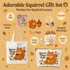 Squirrel Gifts Set Includes Squirrel Funny Gifts Sock, Makeup Bag, Stickers,Earrings (squirrel-SET B) view 2