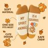 Squirrel Gifts Set Includes Squirrel Funny Gifts Sock, Makeup Bag, Stickers,Earrings (squirrel-SET B) view 4