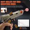 Bugrtey Automatic Shell Ejecting Toy Fidget Gun, 2 Modes Shooting & Fidget with 2 Magazines, 18 Shells, 100 Foam Bullets, 26-32FT Range, Gifts for Christmas Halloween Birthday view 2