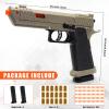 Bugrtey Automatic Shell Ejecting Toy Fidget Gun, 2 Modes Shooting & Fidget with 2 Magazines, 18 Shells, 100 Foam Bullets, 26-32FT Range, Gifts for Christmas Halloween Birthday view 4
