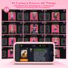 AI Digital Camera for Kids with WiFi for Christmas Birthday Gift for Girls BoysTouch Screen HD Camera for Home Travel Garden,Kids Toys for 4 5 6 7 8 9 10 11 12 with 32GB SD Card Pink view 3