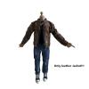 1/12 Action Figure Clothes,Leather Jacket for 6 inch Male Action Figures,6 inch Male Jackets. (Stand-up Collar-Brown) view 4