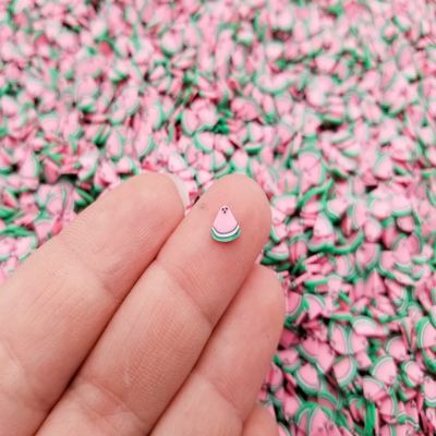 Polymer Clay Pink Watermelon Fruit Slices, Nail Art Slices, Faux Fruit, Nail Art Fruit Slice, Fake Food, Miniature Fruit rdnqu (Bag: 15 Grams)