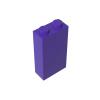 Gobricks 22886 Brick 1x2x3 With Bottom Stud Holder, Dark Purple, 50 pcs view 1