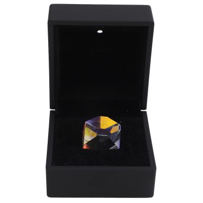 20mm K9 Optical Crystal Glass Polyhedron RGB Dispersion Prism for Physics Teaching and Art Decor, Compact Size for Easy Carry, Creates Kaleidoscope Patterns and Rainbow Effects