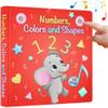 LEARNING BUGS Numbers, Colors & Shapes  28 Favorite Counting Nursery Rhymes, Musical Books for Toddlers, 28-Button Music Book, Musical Toys for Toddlers 1-3 view 1