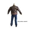 1/12 Action Figure Clothes,Leather Jacket for 6 inch Male Action Figures,6 inch Male Jackets. (Old Crafted Design-Brown) view 4