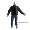 1/12 Action Figure Clothes,Leather Jacket for 6 inch Male Action Figures,6 inch Male Jackets. (Stand-up Collar-Black) view 2