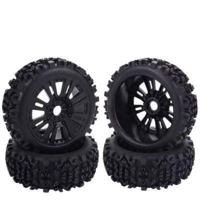 RC Tires Hub Wheel for Kyosho for HSP Carson for ZD for Racing 1/8 Scale RC for Buggy Vehicle Wheels and Tires Sets 17mm Hex Parts 120mm Upgrade Accessories(4 pcs)