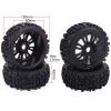 RC Tires Hub Wheel for Kyosho for HSP Carson for ZD for Racing 1/8 Scale RC for Buggy Vehicle Wheels and Tires Sets 17mm Hex Parts 120mm Upgrade Accessories(4 pcs) view 2