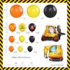 102pcs Construction Birthday Party Decorations Balloon Garland Arch Kit with Foil Excavator & Forklift, 18/12/10/5 Inch Orange Black Yellow Caution Sign Printed Latex for Boys 2nd 3rd Bday view 2