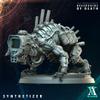 Archvillain Games Fantasy Miniatures 4-Legged Fiends | 60mm Beast Pack (The Processor + The Synthetizer) for DND, Pathfinder, RPGs Primed & Ready to Paint view 2