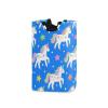 Cute Cartoon White Rainbow Unicorns laundry baskets, folding and waterproof clothes hamper with sturdy handle for toys kids 51L closet organizador para ropa view 1