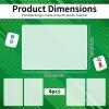 4Pcs Mahjong Tile Mixer Shuffler Fast Mahjong Shuffler Premium Plastic Mahjongs Tile Mixer Cards Mixing Tool for Mixing and Shuffling Tiles Mahjongs Lovers Playing Game Portable Accessories (Clear) view 2