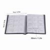 Cash Collection Album, 5.9x4.3in PVC Portable Cash Holder Book Metal Money Sleeves Organizer with 1.2 x 1.2in Protection Pockets for Collectors Enthusiast (Blue) view 2