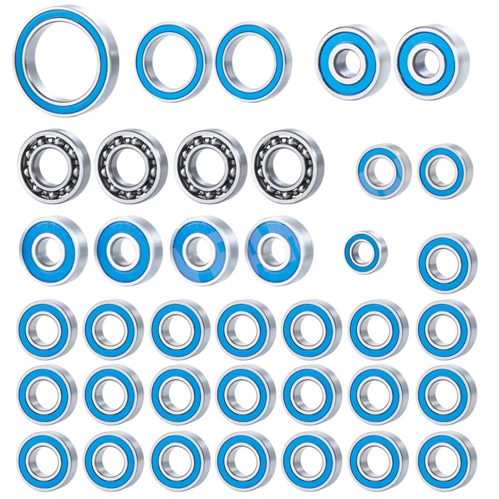 RC Car Parts Compatible with Axial for SCX10 1/10 RC Crawler Car Upgrade Parts 38Pcs Wheel Hub Sealed Bearing Kit