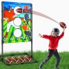2025 New Upgrade Metal Football Toss Game with 4 Inflatable Balls Throwing Target Games Football Gifts for Boys 8-12, Target Practice for Kids Ages 3+ Sports and Outdoors Toys for Family Fun Play view 1