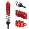 2Pcs RC Shock Absorber with Plastic Posts, 140mm / 5.5in Oil Filled Adjustable Shock Absorber Damper 25mm / 1.0in Diameter forTRAXXAS SLASH2WD 1/8 RC Car (Red) view 4