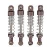 2Pair RC Shock Absorber, 60mm/2.4in Metal Universal Shocks Absorber Damper Set with 2mm / 0.1in Hole Shock Mount for WPL C14 RC Car Upgrade Parts (Titanium) view 1