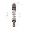 2Pair RC Shock Absorber, 60mm/2.4in Metal Universal Shocks Absorber Damper Set with 2mm / 0.1in Hole Shock Mount for WPL C14 RC Car Upgrade Parts (Titanium) view 3