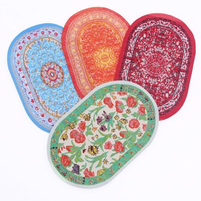 1/12 1/6 Scale Accessories 4pcs Mini Rug Sets for Dollhouse and Decorations,Which Including 4 Colors Miniature Doll House Carpet for Girls Indoors