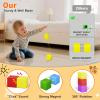 Veneibe Magnetic Blocks Large, 56PCS 1.42in Magnetic Building Blocks for Kids Ages 4-8, STEM Sensory Travel Autism Montessori Toys for Toddlers, Learning Construction Magnetic Cubes for Birthday Gift view 3