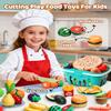 KONYXALU 120 PCS Play Food Sets for Kids Kitchen - Pretend Toys with Fruits, Vegetables, Meat, 2 Baskets & Mat- Educational Toys for 3 4 5 Year Old Boys & Girls - Ideal Gift for Christmas & Birthday view 2