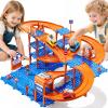 96PCS Puzzles Track Cars Toys for Kids Age 3-8 8-13, 4-Tier Race Track with 3 Cars, Toddler Educational Floor Puzzle Car Games Toys for Toddlers, Boys and Girls, 5 6 7 8 9 10 Years Old Birthday Gift view 1