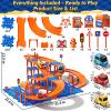 96PCS Puzzles Track Cars Toys for Kids Age 3-8 8-13, 4-Tier Race Track with 3 Cars, Toddler Educational Floor Puzzle Car Games Toys for Toddlers, Boys and Girls, 5 6 7 8 9 10 Years Old Birthday Gift view 2